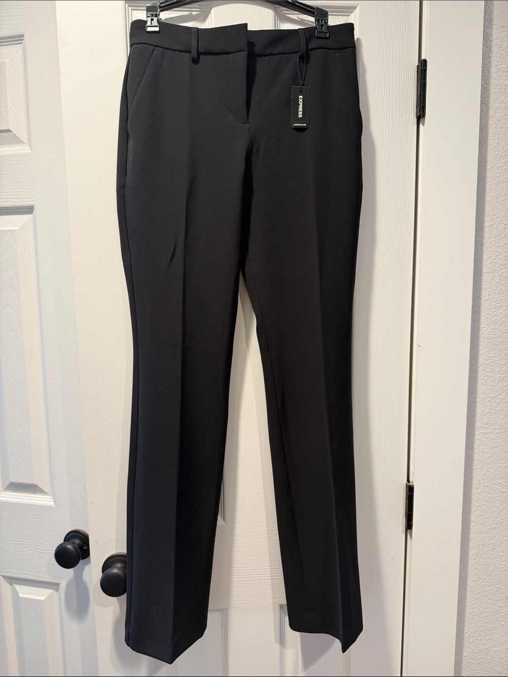 Express Black Womens Dress Pants - columnist boot mid rise